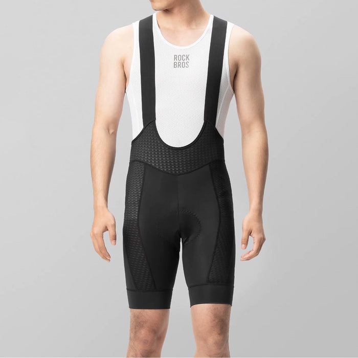 Rockbros YDDK009 Men's Cycling Bib Shorts with Pad Size M - Black