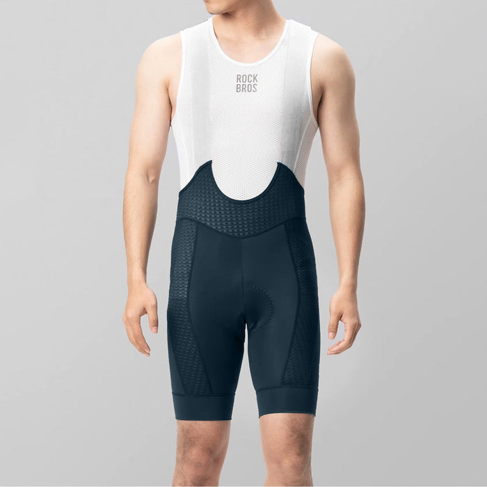 Rockbros YDDK009 Men's Cycling Bib Shorts with Pad Size XXL - Dark Blue