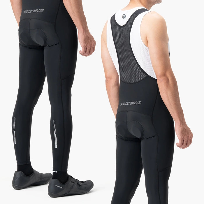 Rockbros 200021 Long Cycling Bib Shorts with Pad Size XXXL - Black