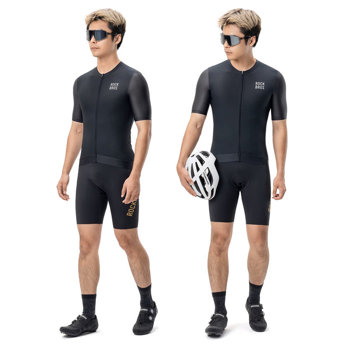 Rockbros 15200025 Short Sleeve Cycling Jersey Size XL - Black