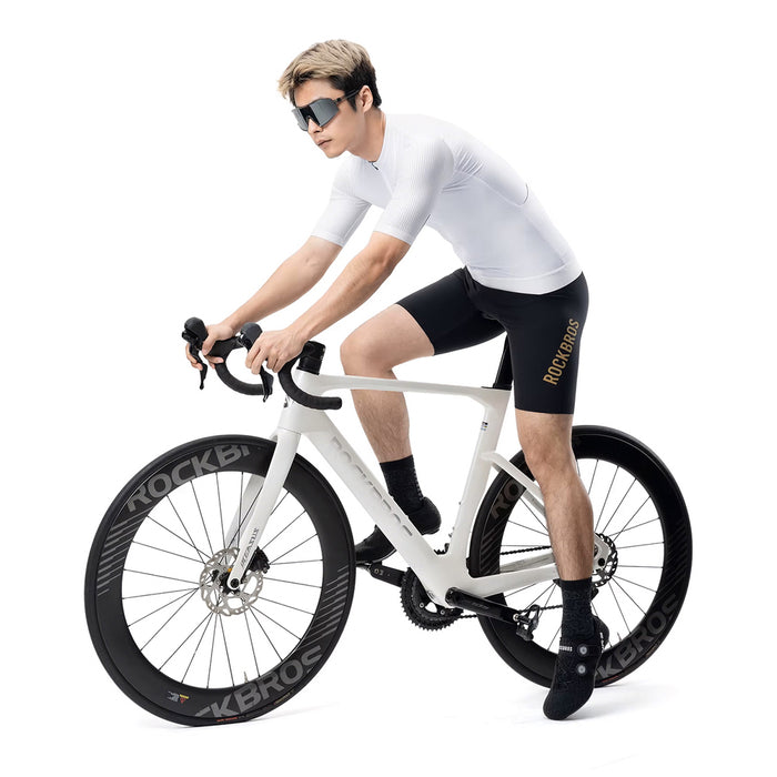 Rockbros 15200025 Short Sleeve Cycling Jersey Size XXL - White