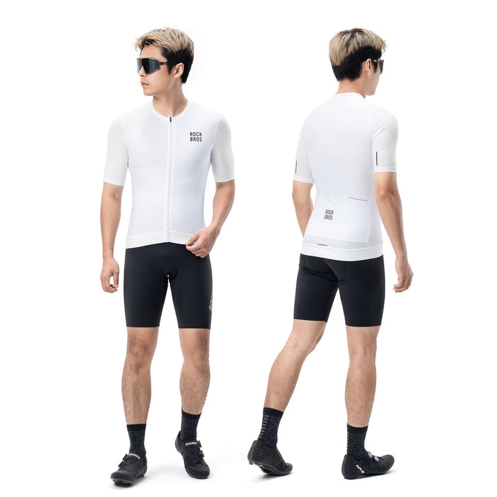 Rockbros 15200025 Short Sleeve Cycling Jersey Size XXL - White