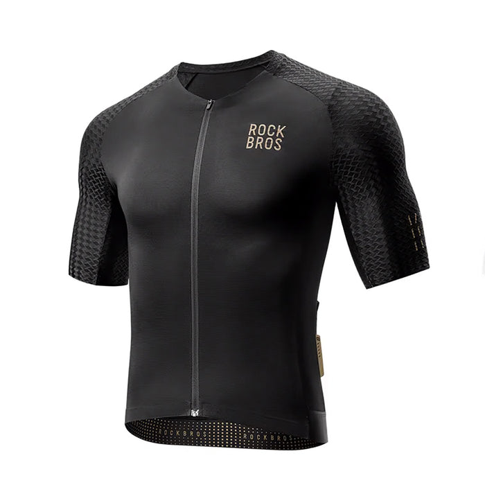 Rockbros YDDX011 Diamond Short Sleeve Cycling Jersey Size XXL - Black