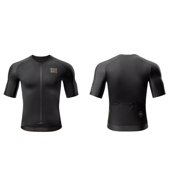 Rockbros YDDX011 Diamond Short Sleeve Cycling Jersey Size XXL - Black