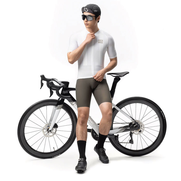 Rockbros YDDX011 Diamond Short Sleeve Cycling Jersey Size S - White