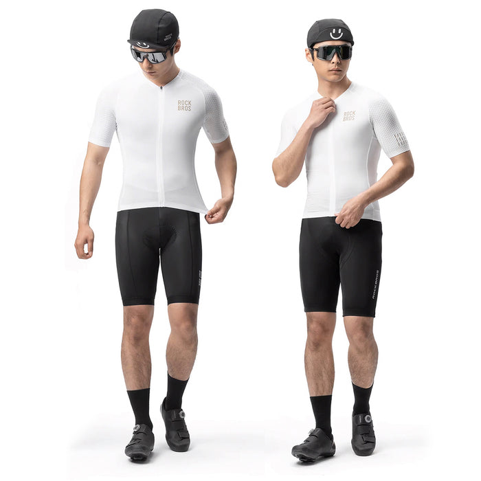 Rockbros YDDX011 Diamond Short Sleeve Cycling Jersey Size M - White