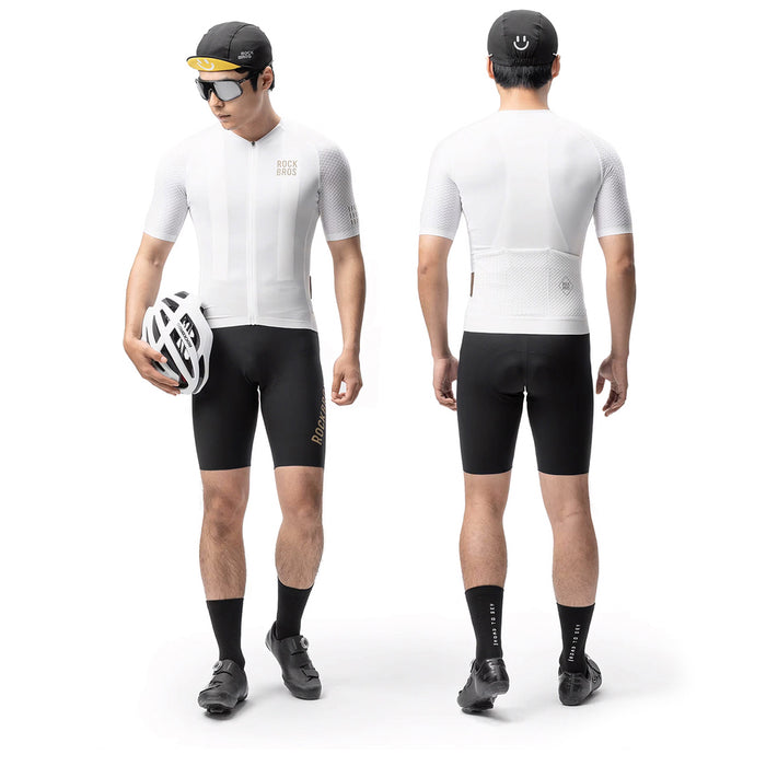 Rockbros YDDX011 Diamond Short Sleeve Cycling Jersey Size M - White