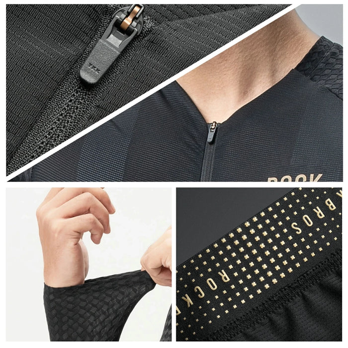 Rockbros YDCX008 Diamond Long Sleeve Cycling Jersey Size XS - Black