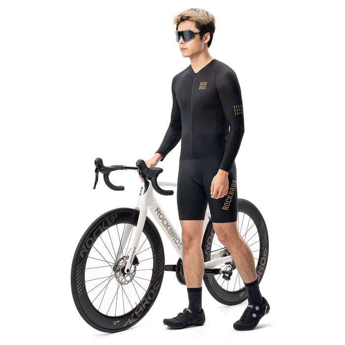 Rockbros YDCX008 Diamond Long Sleeve Cycling Jersey Size XL - Black