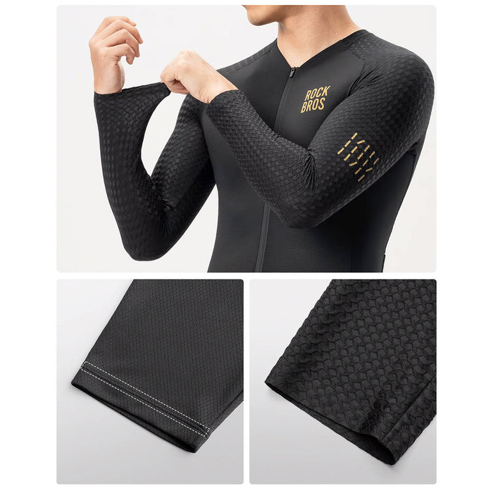 Rockbros YDCX008 Diamond Long Sleeve Cycling Jersey Size XL - Black