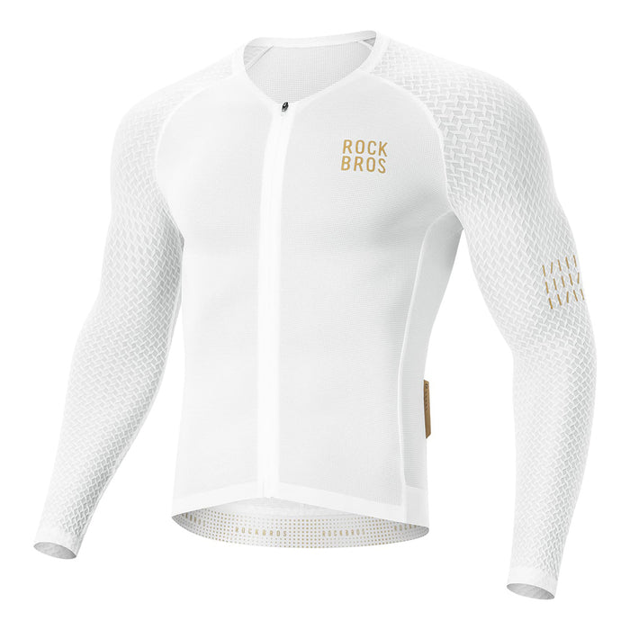 Rockbros YDCX008 Diamond Long Sleeve Cycling Jersey Size XS - White