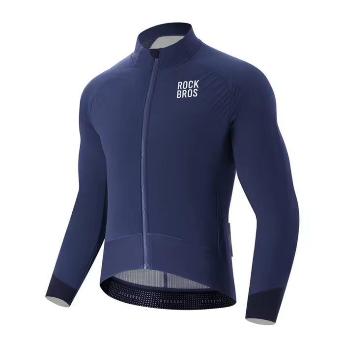 Rockbros YDWT014 Winter Fleece Double Layer Cycling Jacket Size M - Blue