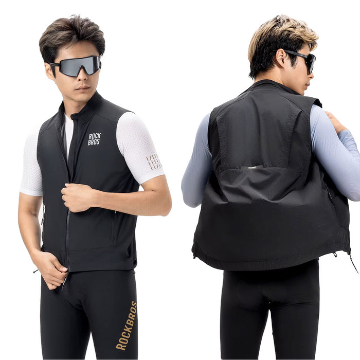 Rockbros YDMJ003 Windproof Vest Spring/Autumn Size S - Black