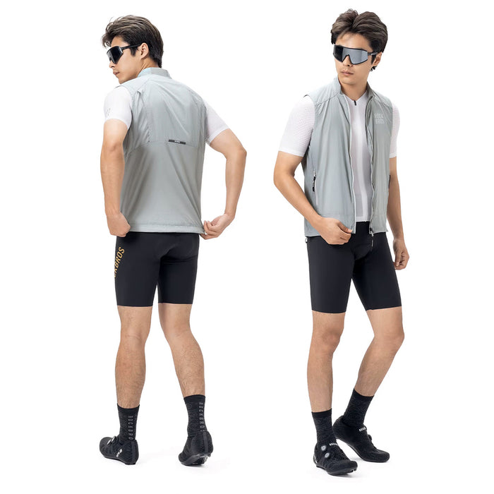Rockbros YDMJ003 Spring/Autumn Windproof Vest Size M - White/Gray