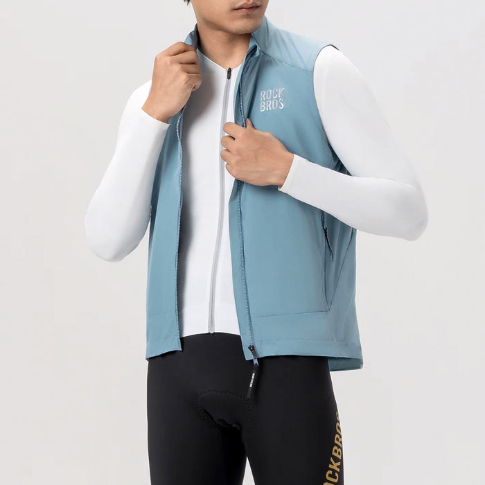 Rockbros YDMJ003 Windproof Vest Spring/Autumn Size S - Blue