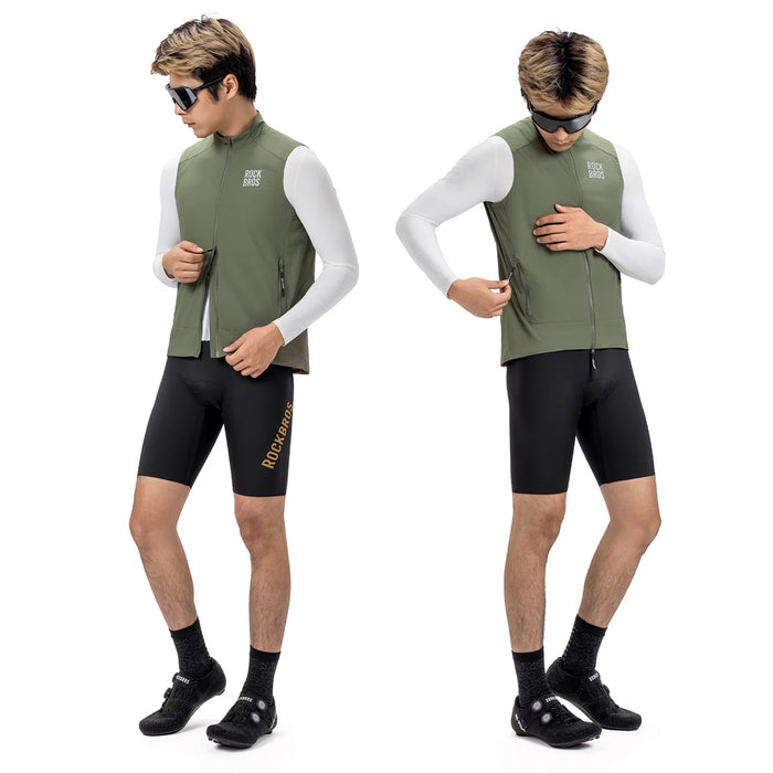 Rockbros YDMJ003 Windproof Vest Spring/Autumn Size S - Green