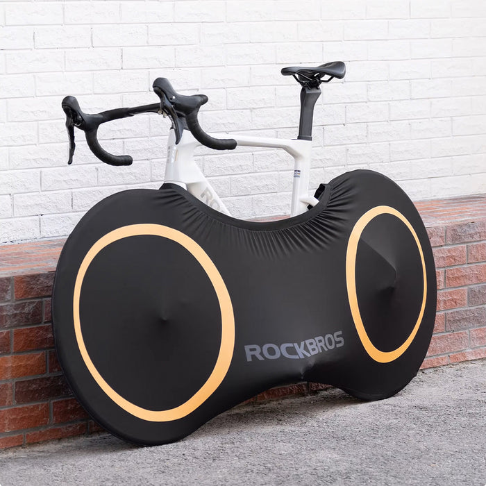 Rockbros D95 Elastic Cover Compatible with 26-29 Inch Gravel, Mountain, City, Road Bikes 700C (71×152 cm) - Black