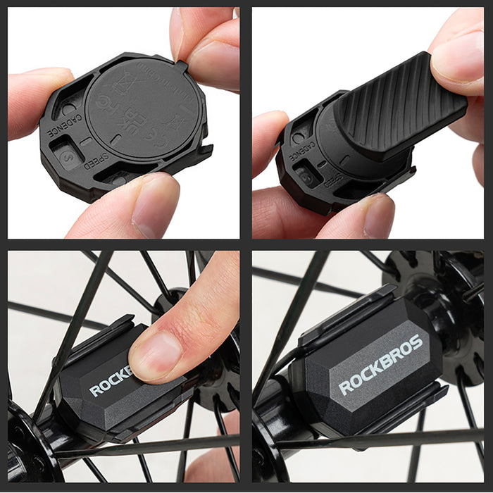 Rockbros C3 ANT+ / Bluetooth 2-in-1 Speed or Cadence Sensor - Black