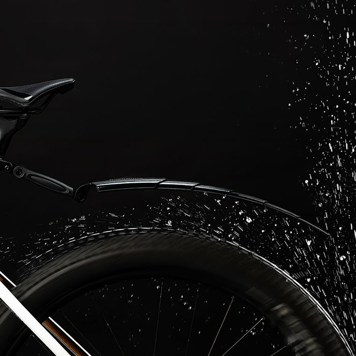 Rockbros FK-810 Folding Telescopic Bicycle Fender Set - Black
