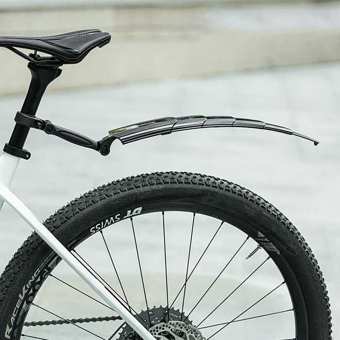 Rockbros FK-810 Folding Telescopic Bicycle Fender Set - Black