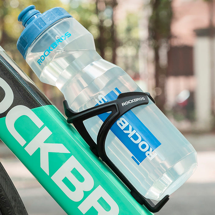 Rockbros 750 ml Bicycle Bottle - Transparent with Blue Mouthpiece