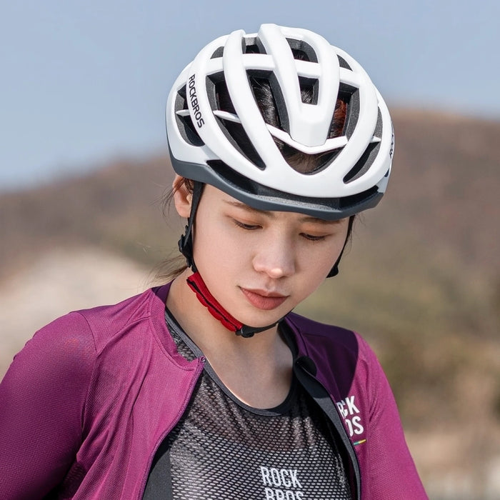 Rockbros HC-58WG-M Bike Helmet 55-58 cm - White-Gray