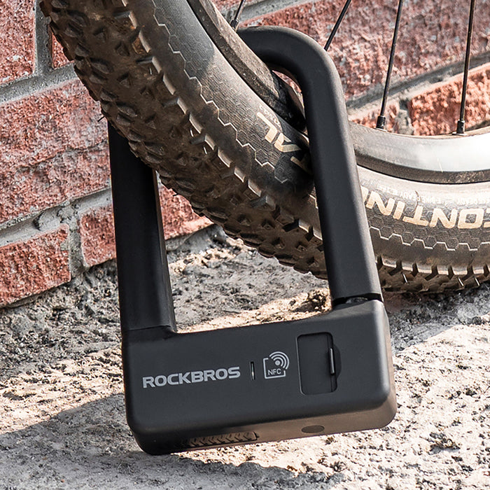Rockbros RBNS1 SMART Bike Lock with NFC Reader - Black