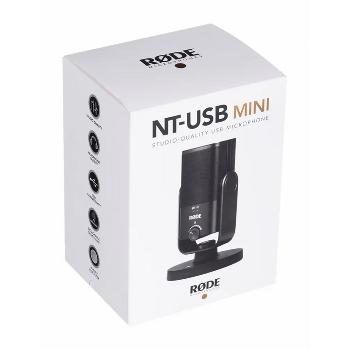 RØDE NT-USB mini Black Table microphone - MicrophonesMIS-MIK<<<Microphones and headphonesMIS<<<ActionPL