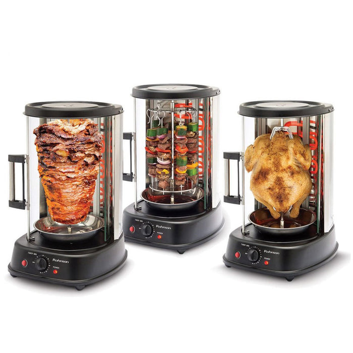 VERTICAL GRILL ROHNSON R-2530 1500 W, BLACK
