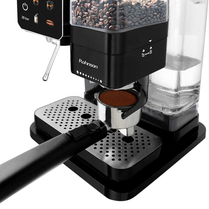 Coffee machine ROHNSON R-98060 900.00 ml, 20.00 bar, BLACK
