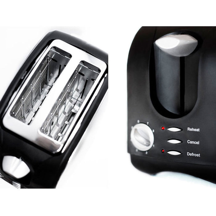 TOASTER ROHNSON R-207 900 W, STAINLESS STEEL/BLACK