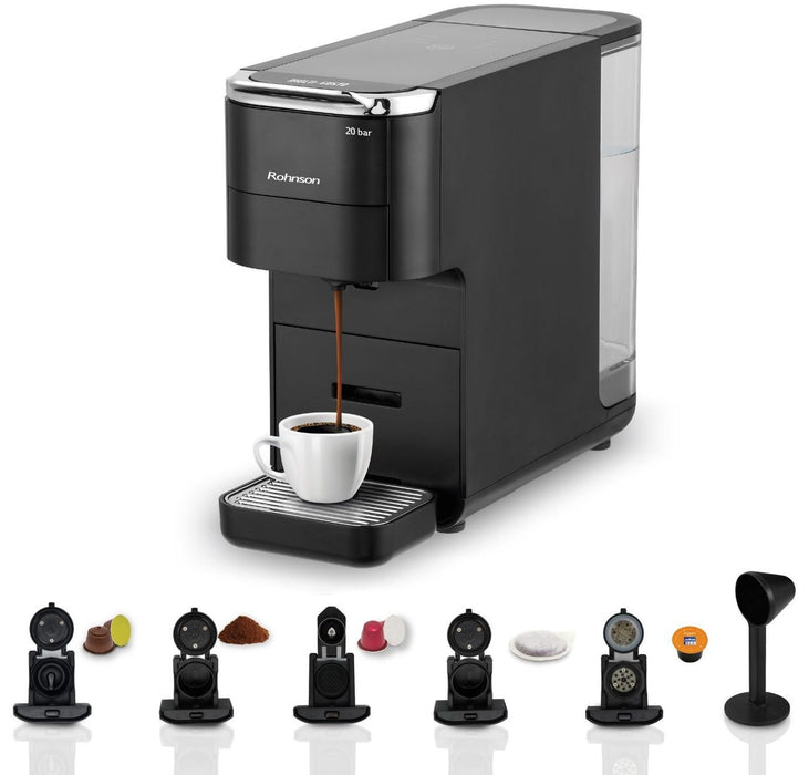 Coffee machine with capsules ROHNSON R-98055 20.00 bar, 1.50 ml, BLACK