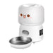 Rojeco 3L Automatic Feed Dispenser Button Version (White) - Bowls<<<Food Dispensers<<<Pets<<<InnproXML