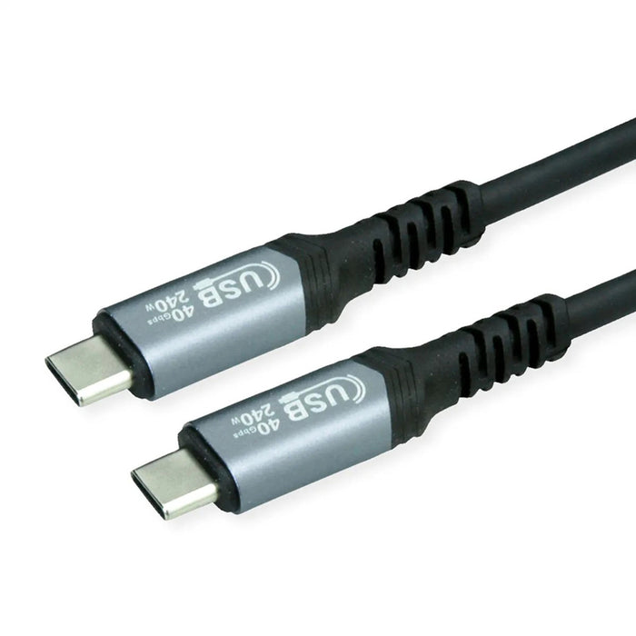 Cable ROLINE USB4 Gen3 CC M/M 240W 0.5 m Speed up to 40 Gbit/s