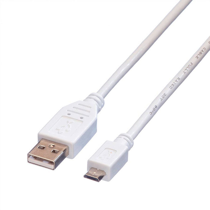 Cable ROLINE USB 2.0 A-microB M/M 0.8 m