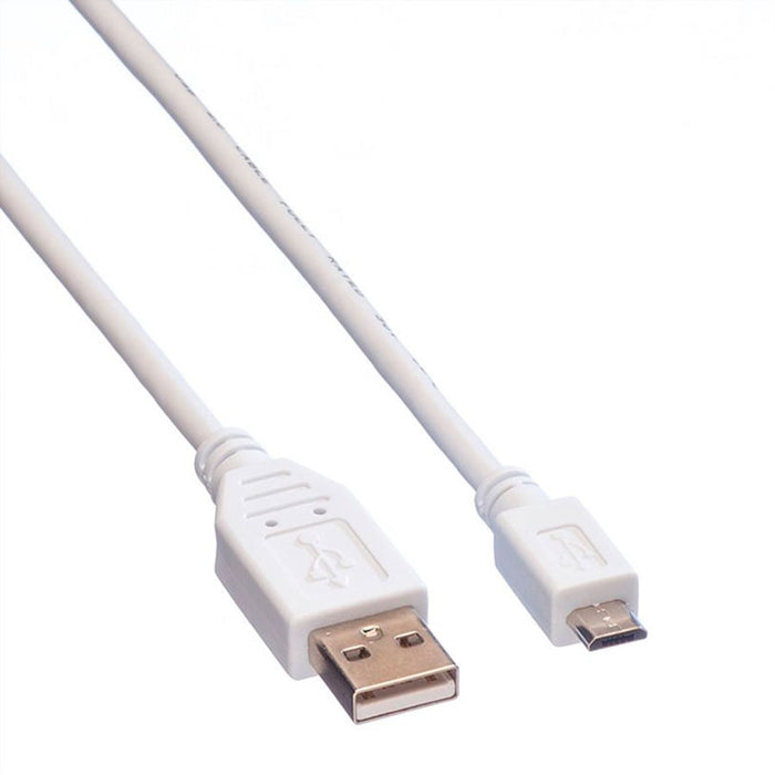 Cable ROLINE USB 2.0 A-microB M/M 0.8 m