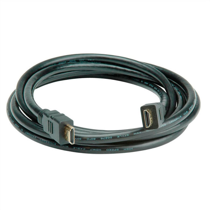 Cable ROLINE HDMI UHD (8K)+Eth M/M GOLD 1m