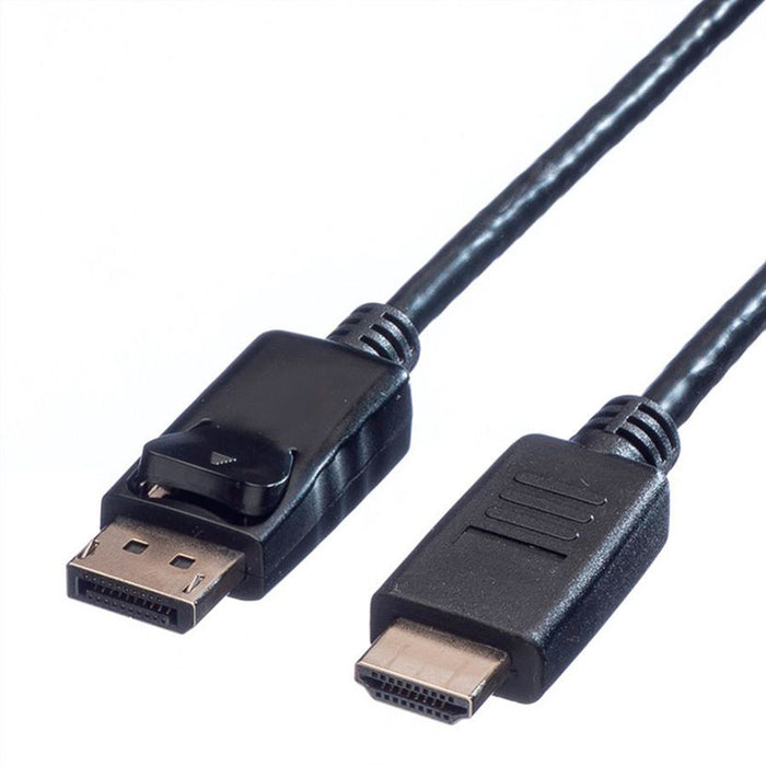 Cable from source with DisplayPort ROLINE to receiver with HDMI DisplayPort to HDMI M/M 4.5 m only works in this direction