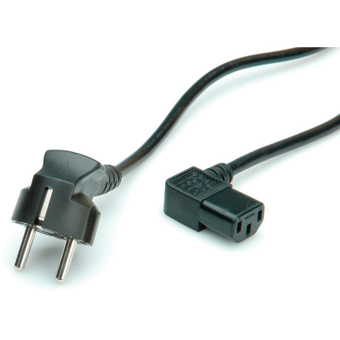 Cable ROLINE Value Power C-13 Schuko 90deg