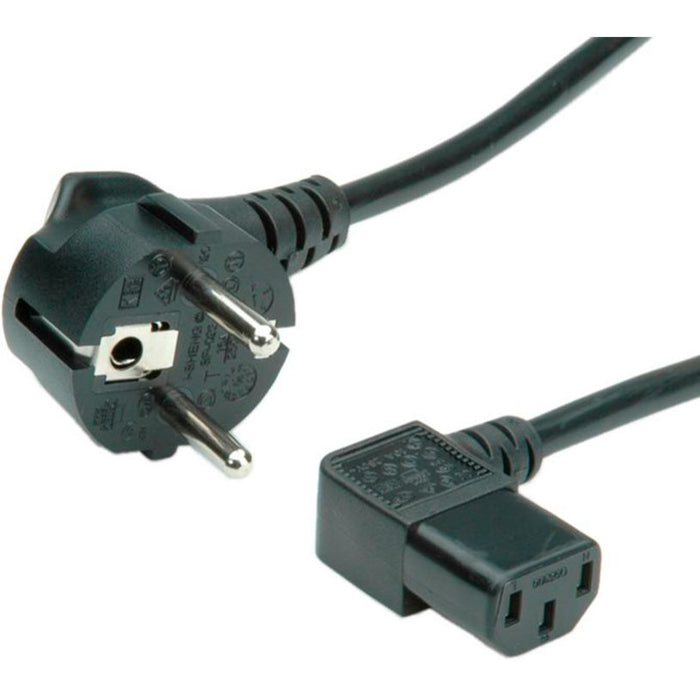 Cable ROLINE Value Power C-13 Schuko 90deg