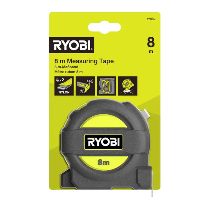 ROLLER 8M X 25MM RYOBI RTM8M - Измервателни инструменти<<<Ръчни инструменти<<<Инструменти и железария<<<Praktiker