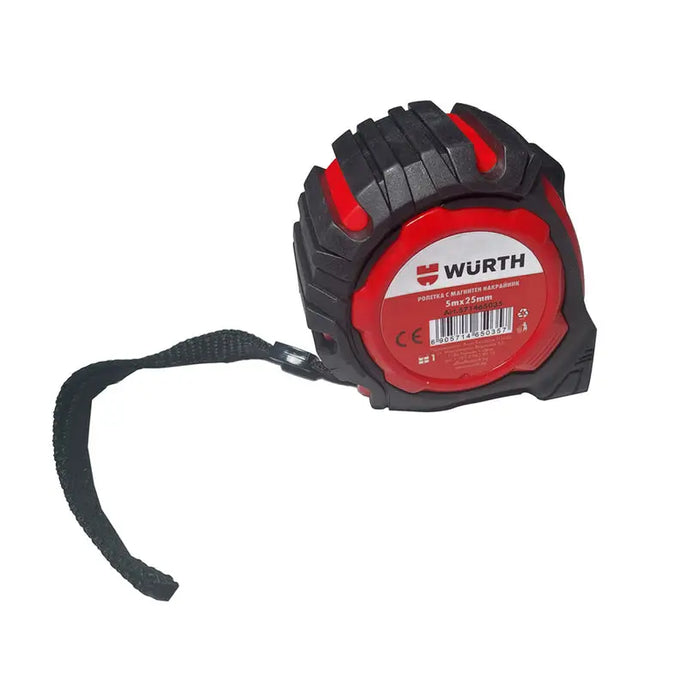 ROLLER WITH MAGNETIC TIP WURTH 5M X 25MM - Измервателни инструменти<<<Ръчни инструменти<<<Инструменти и