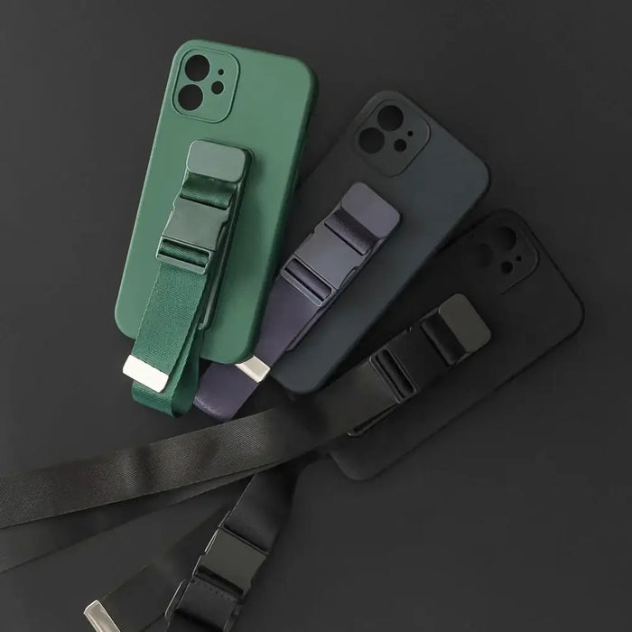 Rope case gel case with a chain lanyard bag lanyard iPhone 12 mini purple - Cell phone cases and covers<<<HurtelXML