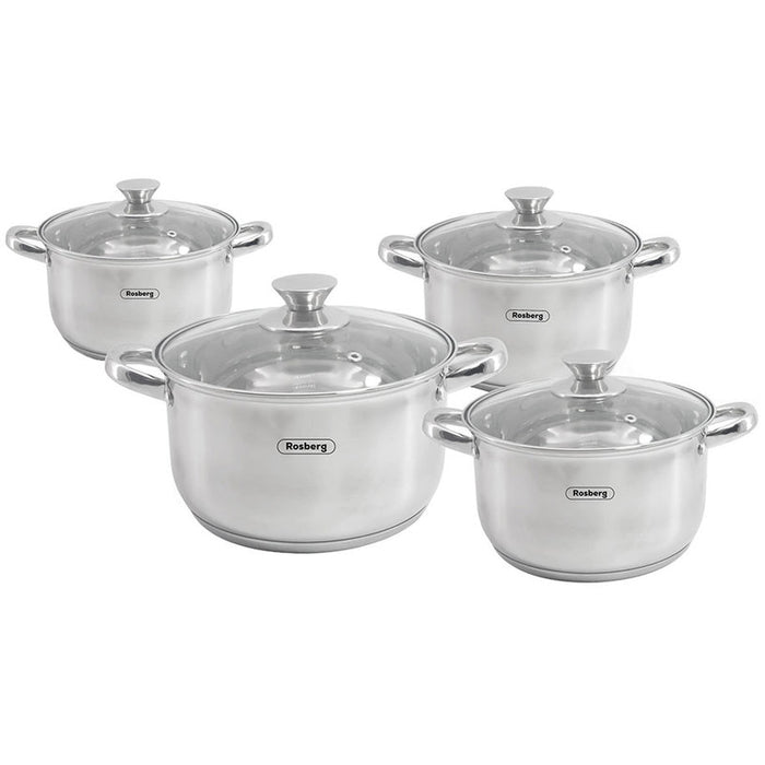 ROSBERG 8-PIECE COOKWARE SET