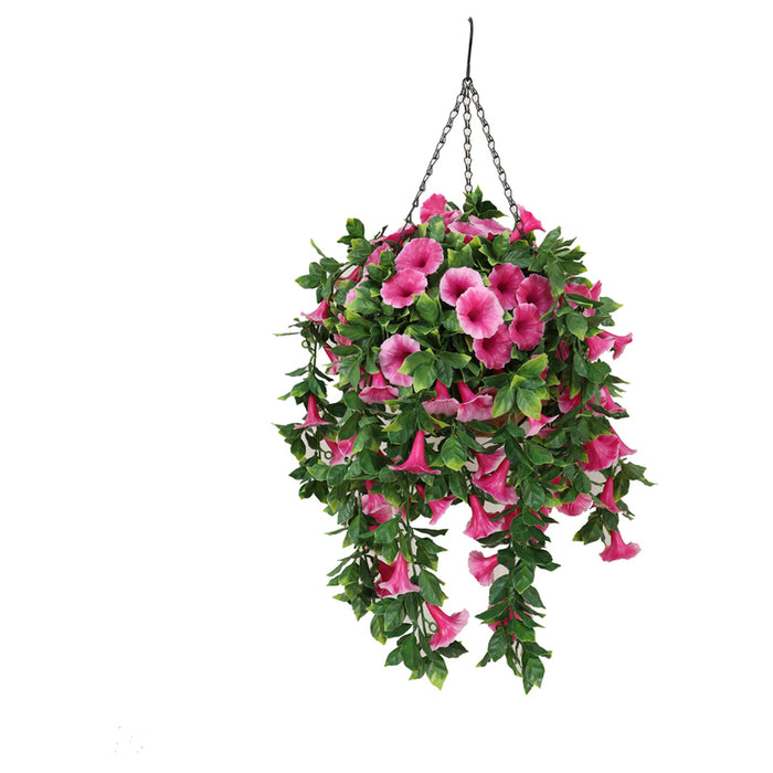 DECORATIVE LANDSCAPING HANGING BASKET ROSSIMA PETUNIA PINK COLOR