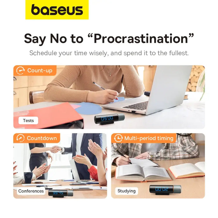 Rotation countdown timer Baseus heyo (black) - Household accessories<<<HurtelXML&&&Other<<<Kitchen accessories<<<Small
