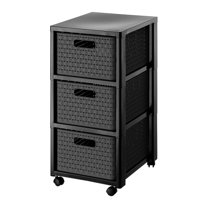 PLASTIC CABINET 3 LEVELS COUNTRY ANTHRACITE ROTHO