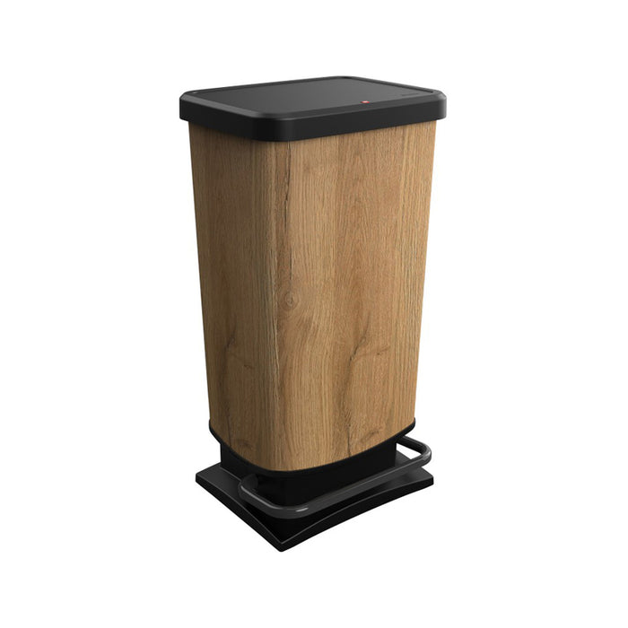 WASTE BIN 40 L PASO WOOD ROTHO