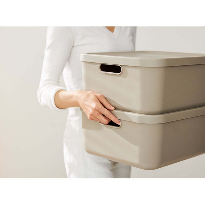 STORAGE BOX 20L ROTHO ALBULA CAPPUCCINO