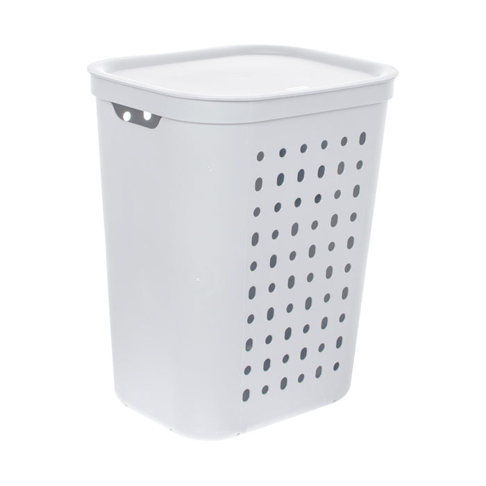 LAUNDRY BASKET 55 L JONA WHITE ROTHO